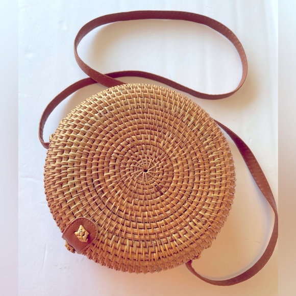 Bags Round Rattan Crossbody Bag Boho Style Poshmark